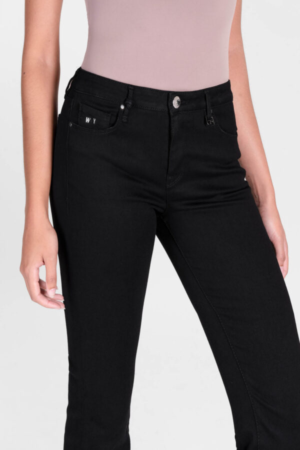 Sartoria Tramarossa JEANS BIANCA FLARE CUT FLARE IN DENIM STRETCH NERO Vendite Flash