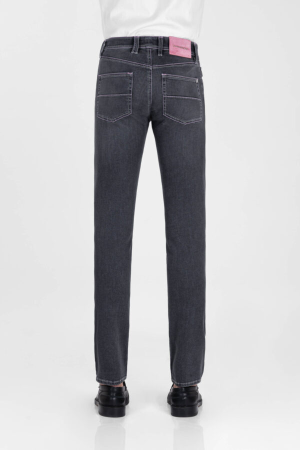 Sartoria Tramarossa JEANS LEONARDO ZIP SS SLIM IN DENIM STRETCH GRIGIO In Saldo
