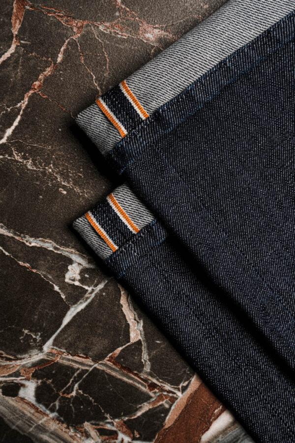 Sartoria Tramarossa JEANS LEONARDO ZIP REGULAR IN DENIM LIZARD MADREPERLA BLU SCURO In Vendita