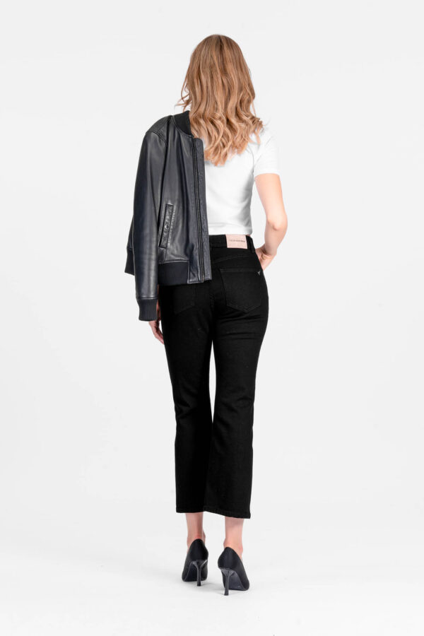 Sartoria Tramarossa JEANS MONICA FLARE CUT FLARE IN DENIM NERO Pezzi Unici