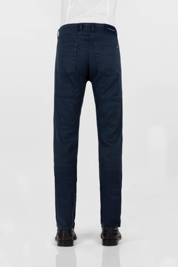 Sartoria Tramarossa JEANS MICHELANGELO REGULAR IN DENIM LINO BLU SCURO Qualità Garantita