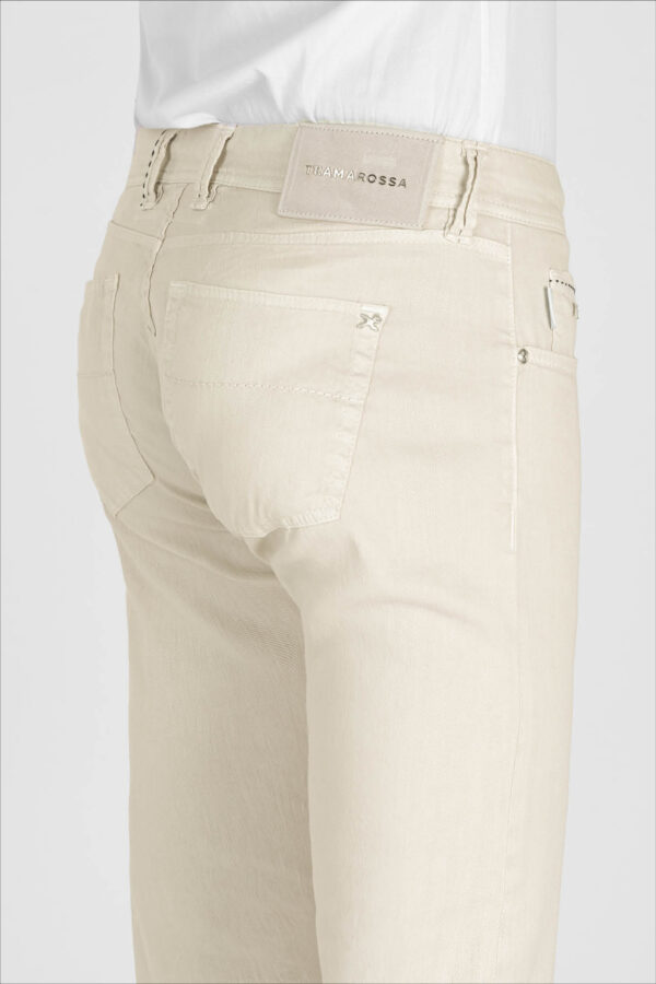 Sartoria Tramarossa JEANS MICHELANGELO REGULAR IN DENIM LINO BEIGE I Più Venduti