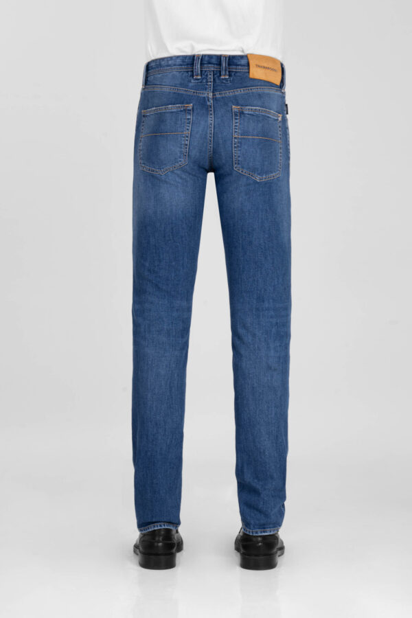 Sartoria Tramarossa JEANS LEONARDO BUTTONS REGULAR IN DENIM BLU MEDIO Economico