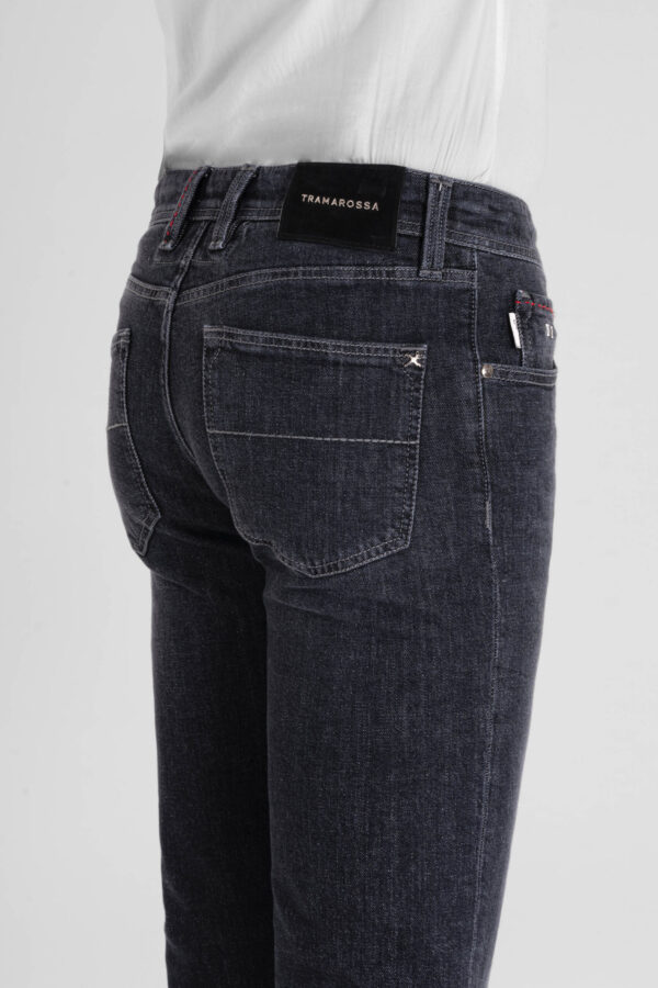 Sartoria Tramarossa JEANS LEONARDO BUTTONS REGULAR IN DENIM BLU GRIGIO Outlet