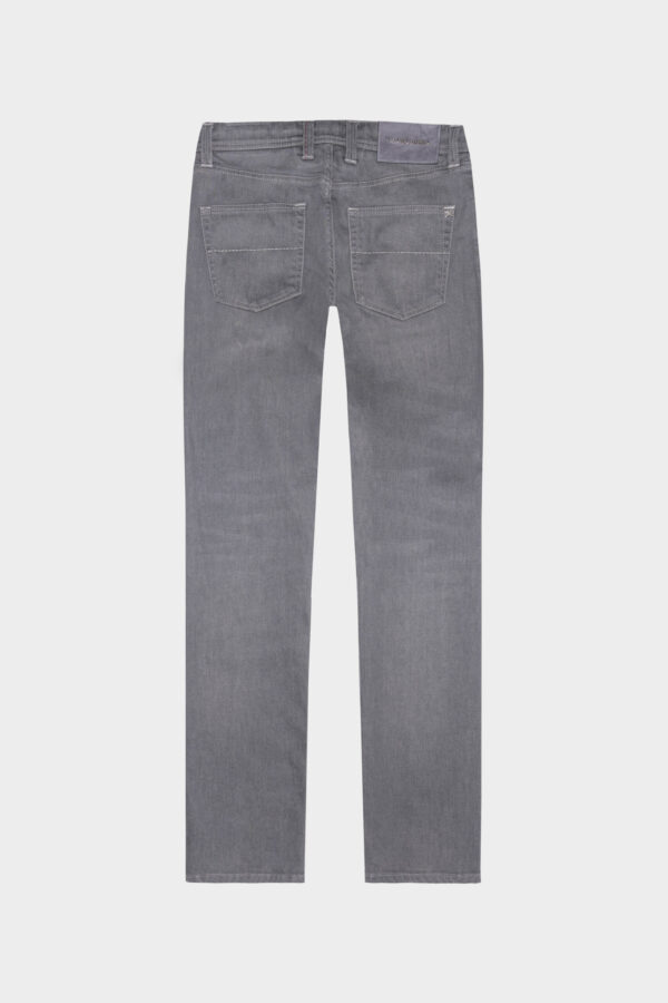 Sartoria Tramarossa JEANS LEONARDO BUTTONS REGULAR IN DENIM GRIGIO In Vendita