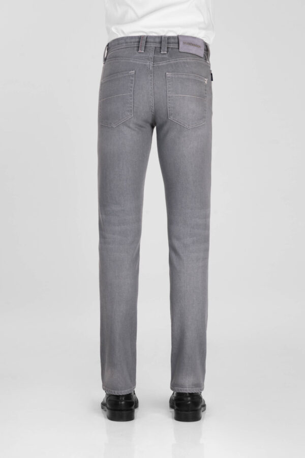 Sartoria Tramarossa JEANS LEONARDO BUTTONS REGULAR IN DENIM GRIGIO In Vendita