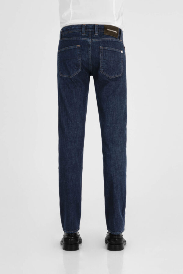 Sartoria Tramarossa JEANS LEONARDO BUTTONS REGULAR IN DENIM BLU SCURO Saldi