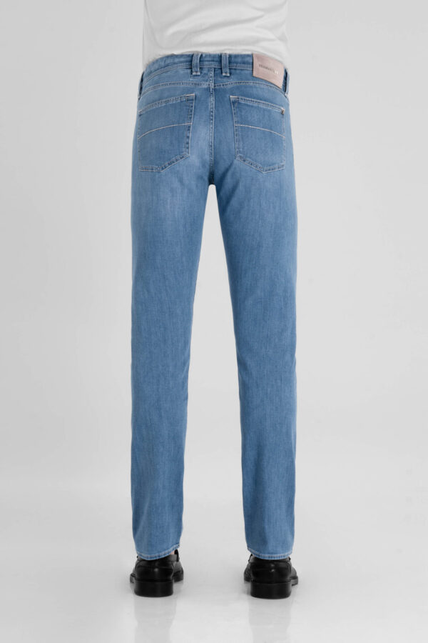 Sartoria Tramarossa JEANS MICHELANGELO ZIP REGULAR IN DENIM LEGGERO BLU CHIARO Vendita Economica