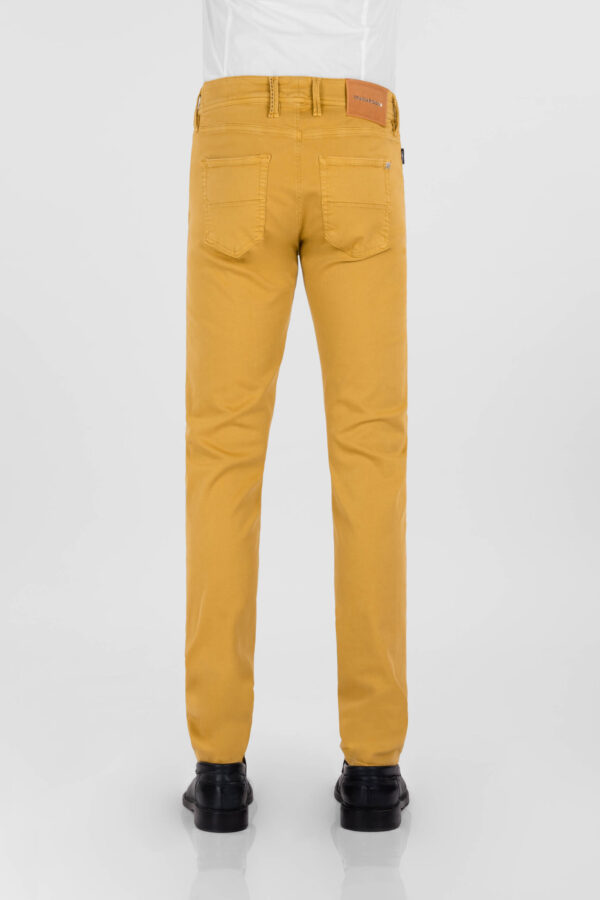 Sartoria Tramarossa PANTALONE LEONARDO ZIP SS SLIM IN GABARDINA DI COTONE STRETCH GIALLO I Più Venduti