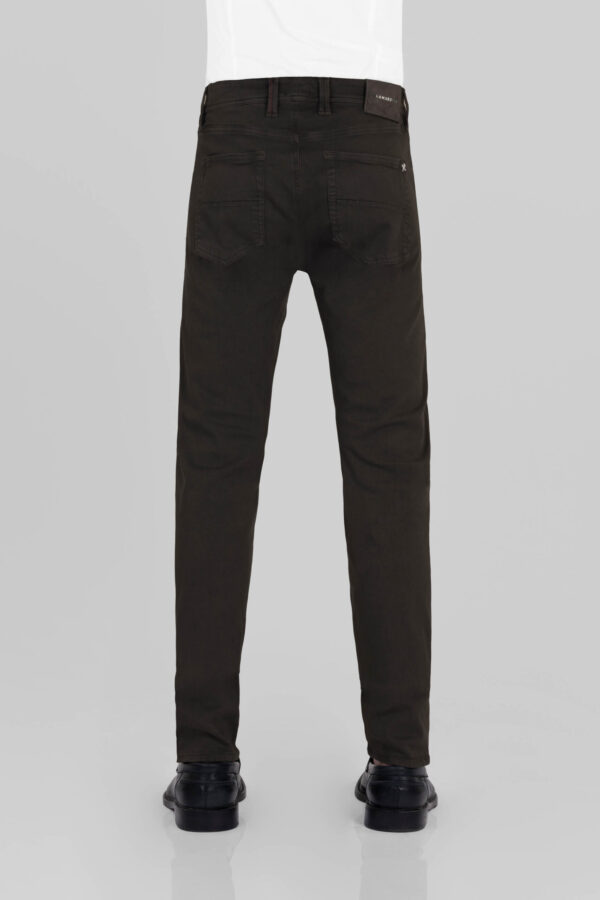 Sartoria Tramarossa PANTALONE LEONARDO ZIP SS SLIM IN GABARDINA LEGGERA STRETCH MARRONE Soddisfazione Garantita