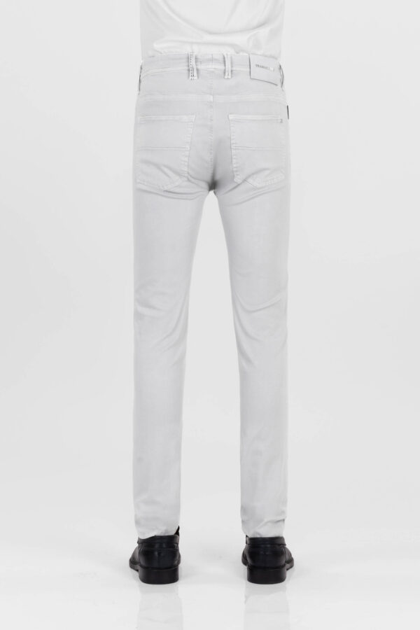 Sartoria Tramarossa PANTALONE MICHELANGELO ZIP SS REGULAR IN GABARDINA DI COTONE STRETCH GRIGIO Acquista Ora