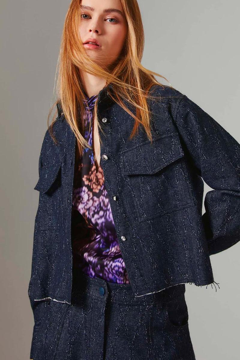Shirtaporter CAMICIA CROPP DENIM JACQUARD Online
