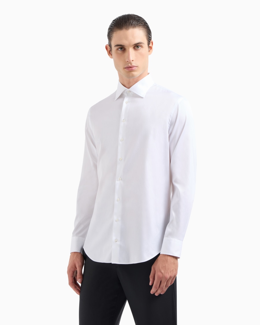 The world of armani CAMICIA CLASSICA REGULAR FIT IN COTONE Rilascio limitato