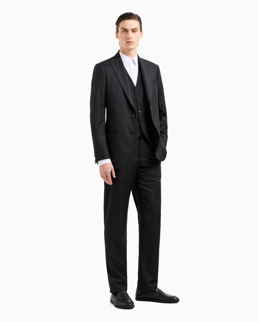 The world of armani CAMICIA IN TESSUTO STRETCH CON COLLO CLASSICO CON STECCHE Negozi Online