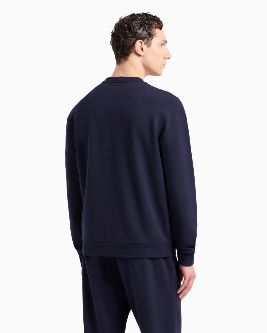The world of armani FELPA GIROCOLLO IN COTONE E CASHMERE Only for today