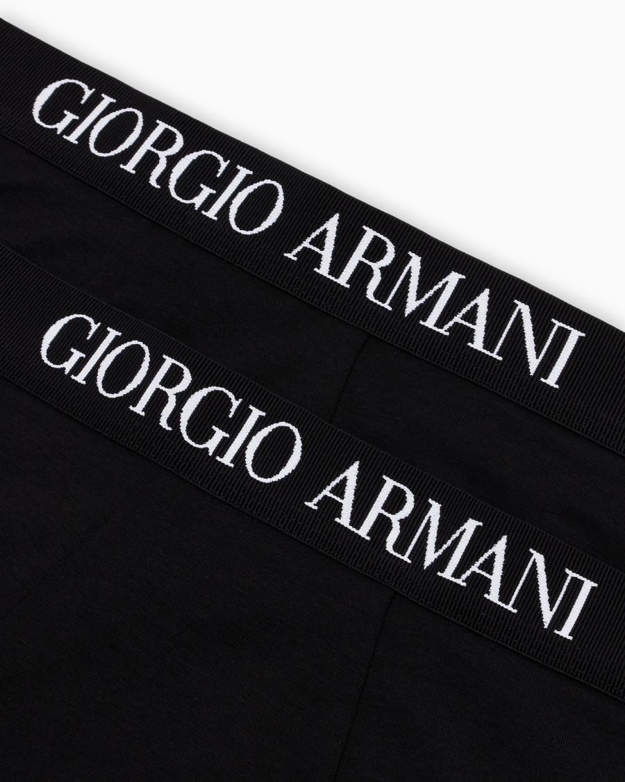 The world of armani PACK DUE BOXER IN COTONE ELASTICIZZATO In Vendita