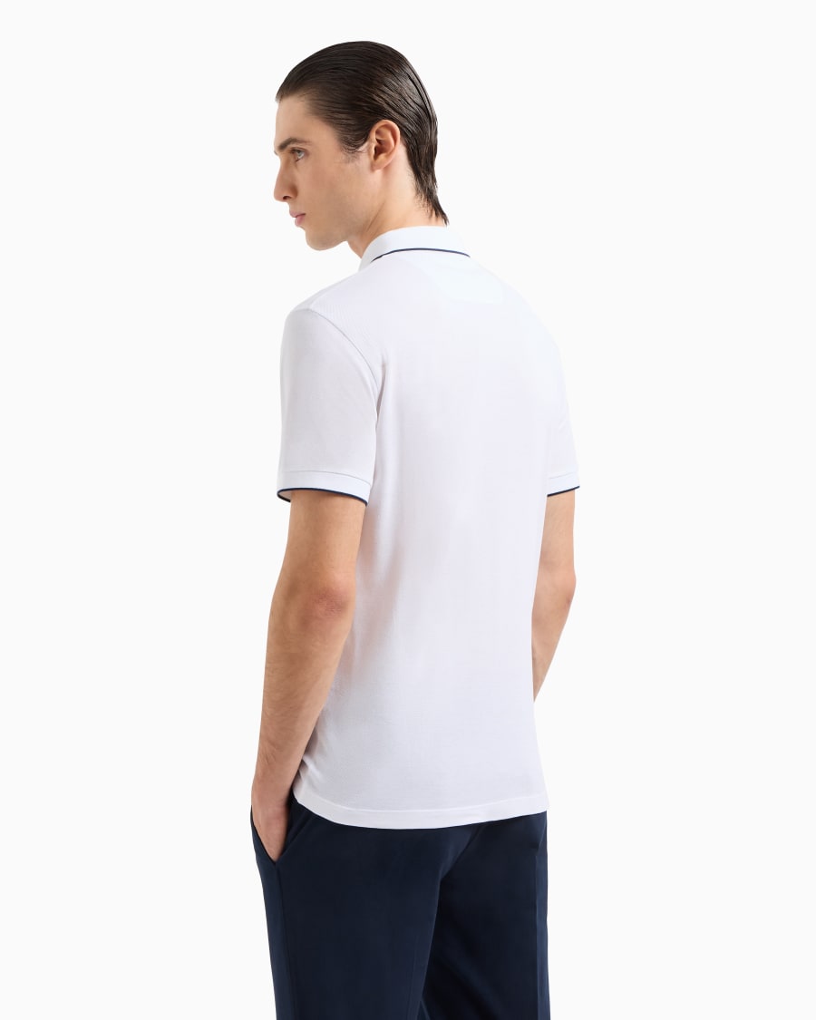 The world of armani POLO IN PIQUET DI COTONE FILO DI SCOZIA Italy
