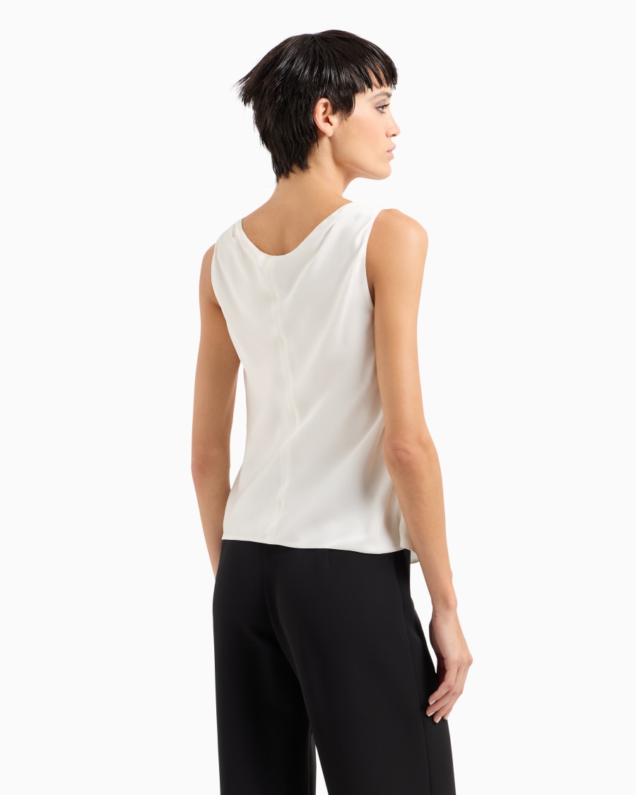 The world of armani TOP IN PURA SETA Italia