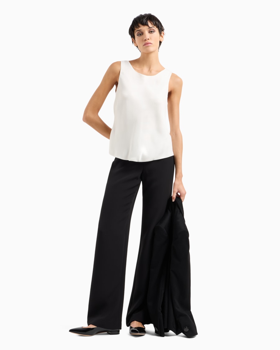 The world of armani TOP IN PURA SETA Italia