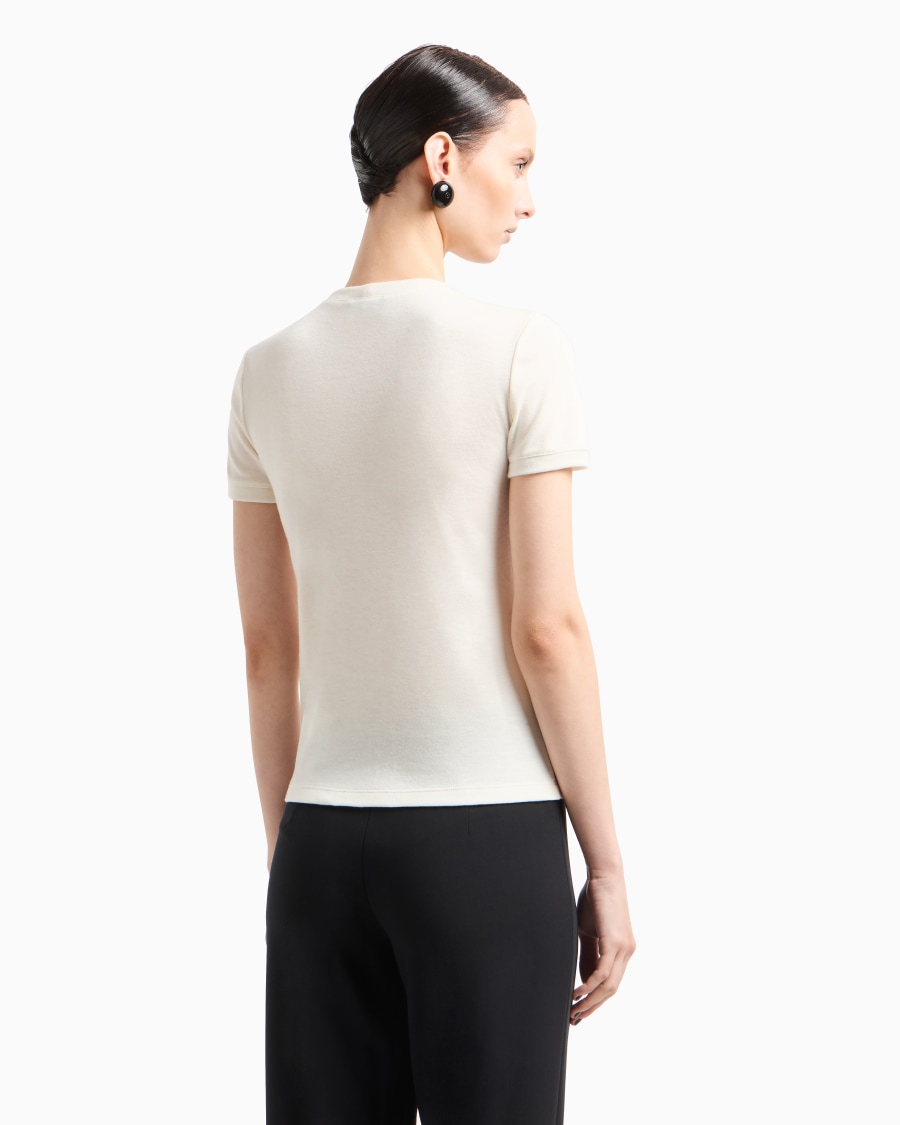 The world of armani T-SHIRT IN PURO CASHMERE Vendita