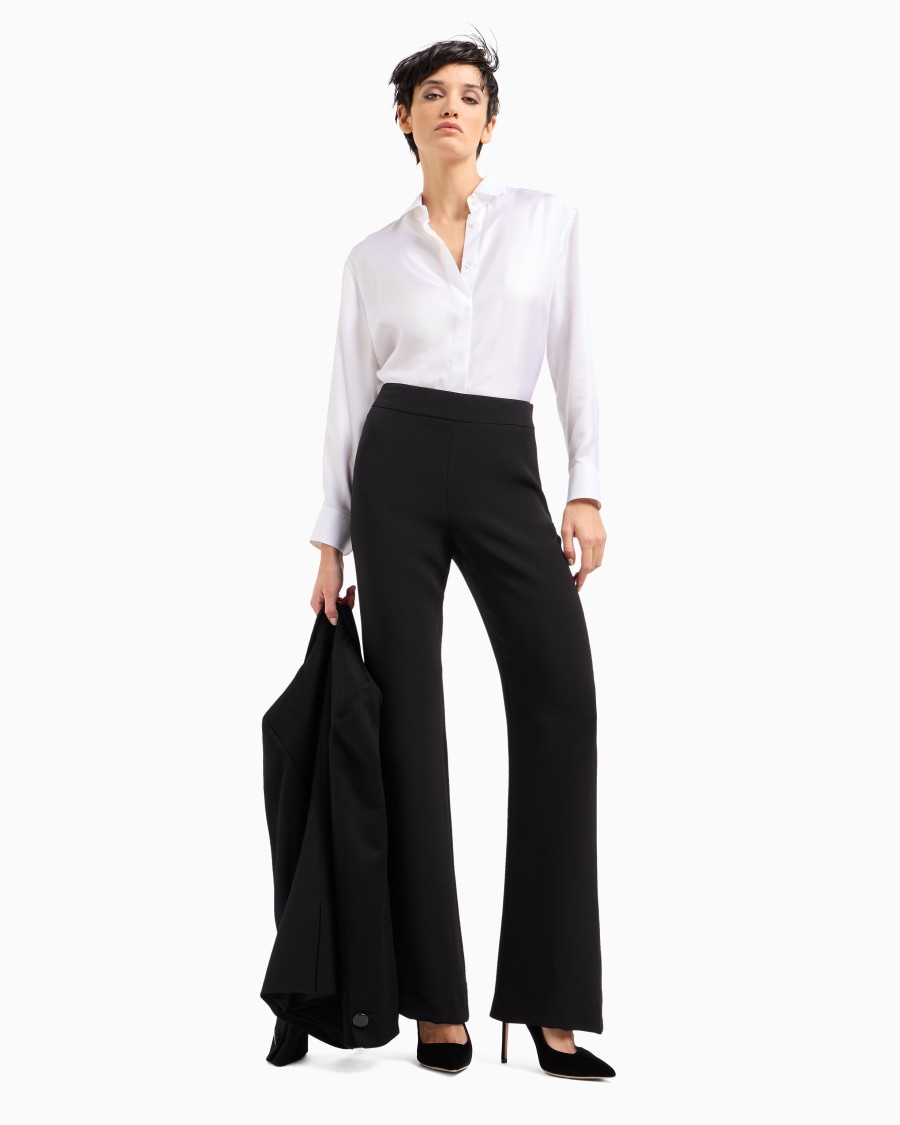 The world of armani PANTALONI AMPI IN SETA Promozione