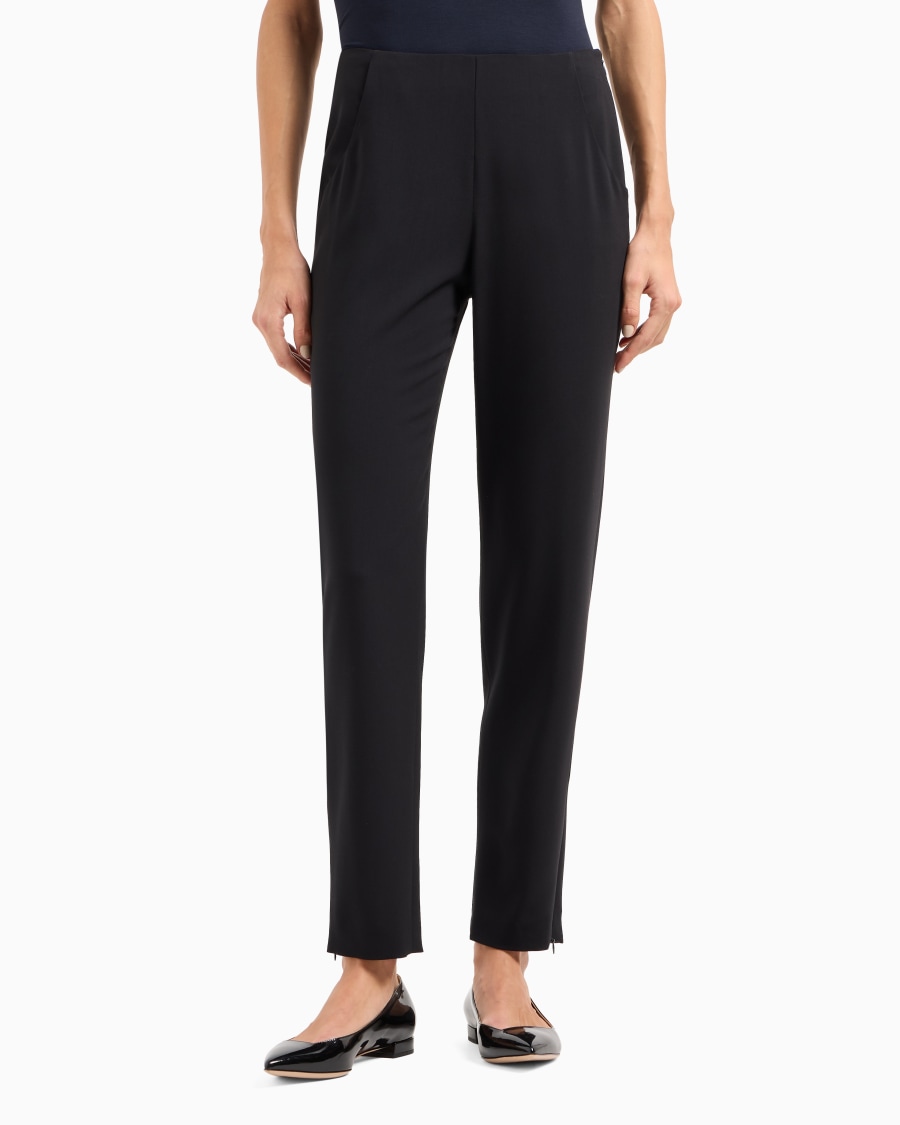 The world of armani PANTALONI IN CREPE DI LANA Soddisfazione Garantita
