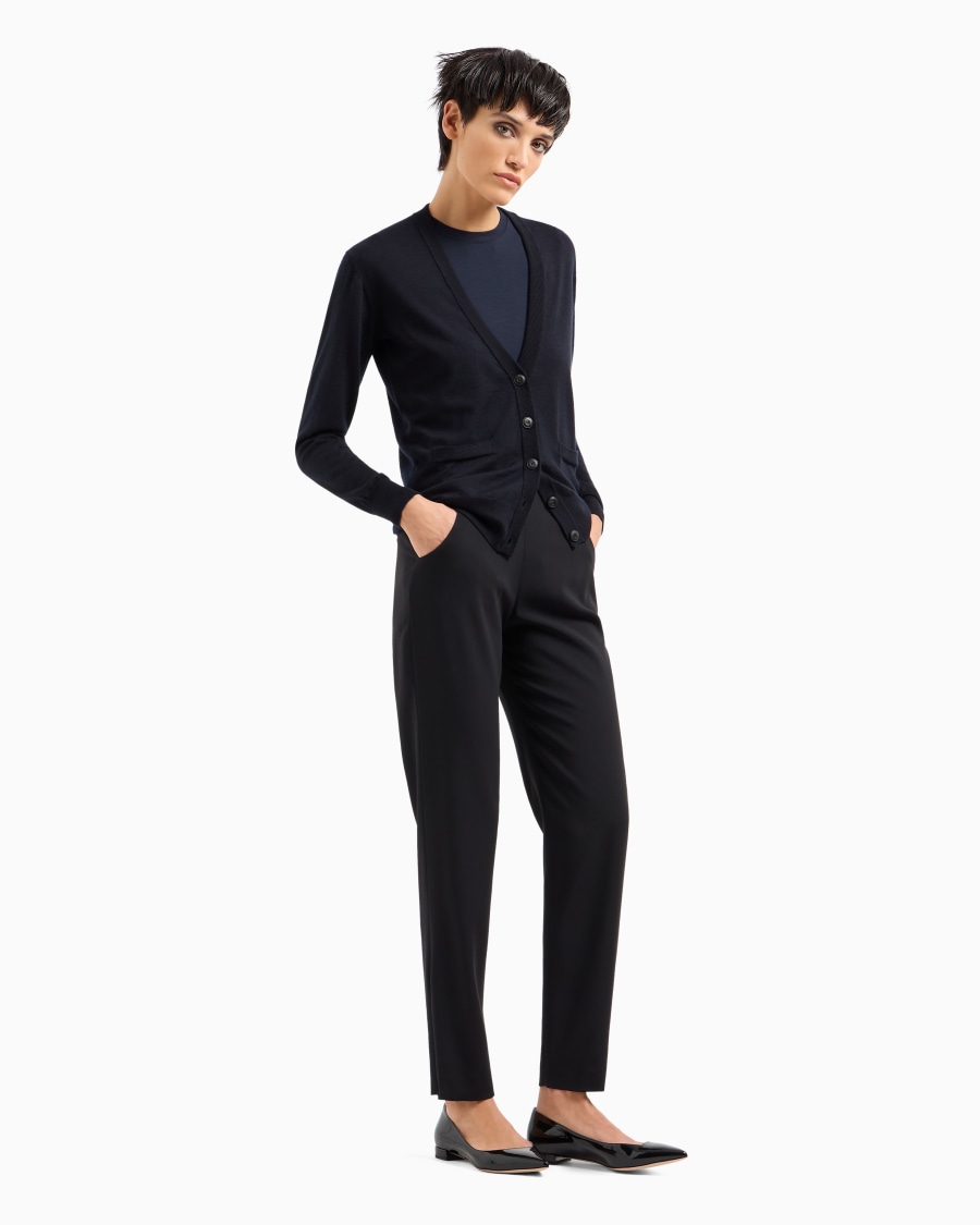 The world of armani PANTALONI IN CREPE DI LANA Soddisfazione Garantita