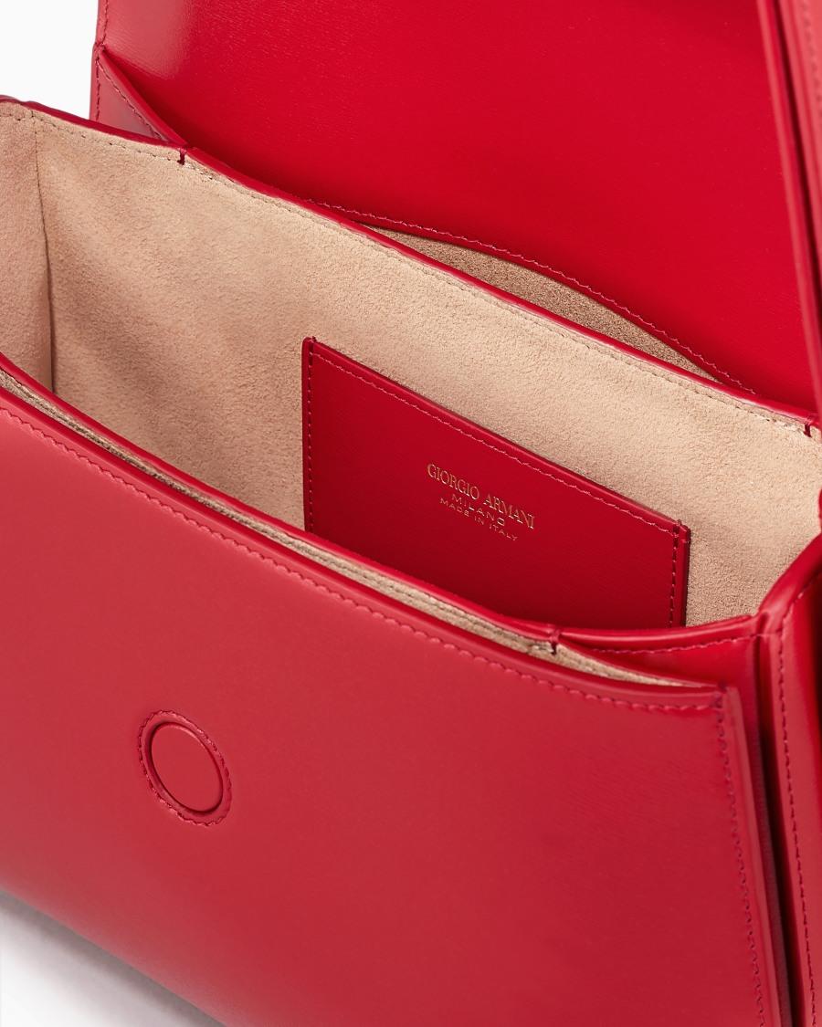 The world of armani BORSA MEDIA LA PRIMA IN PELLE PALMELLATA Negozi Online
