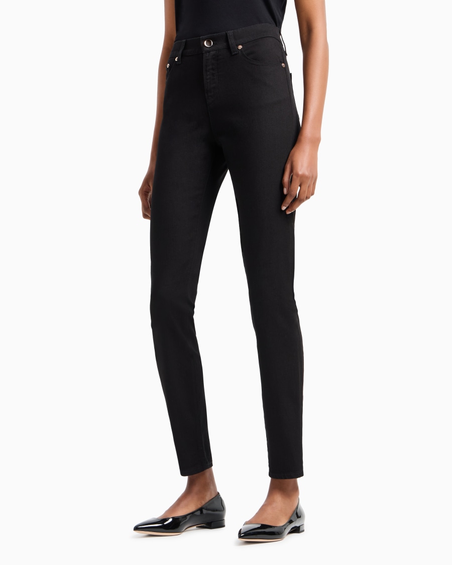 The world of armani PANTALONI 5 TASCHE SLIM FIT IN COTONE STRETCH Prezzo Ridotto