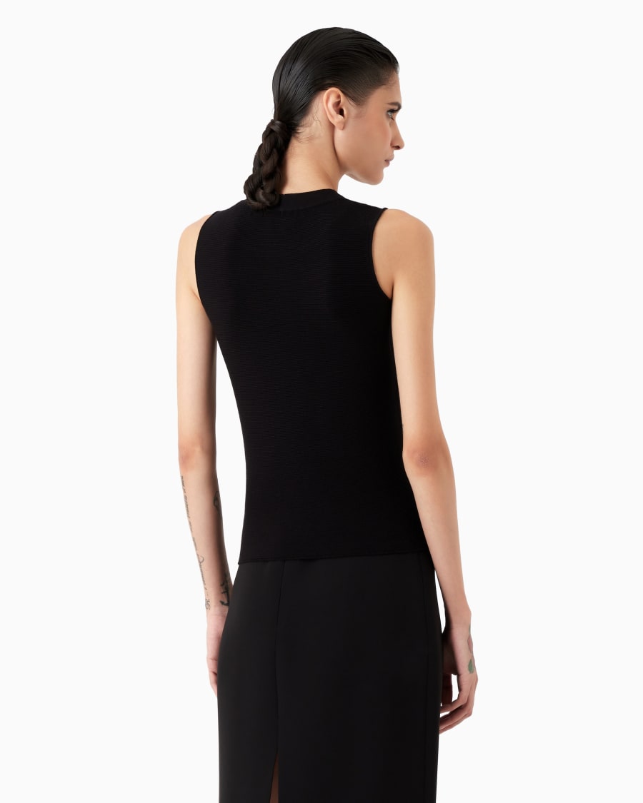 The world of armani TOP IN TESSUTO OTTOMAN Shopping Online
