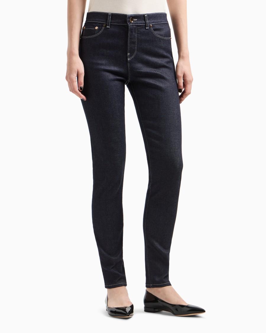 The world of armani PANTALONI 5 TASCHE SLIM FIT IN DENIM DI COTONE STRETCH Sottocosto