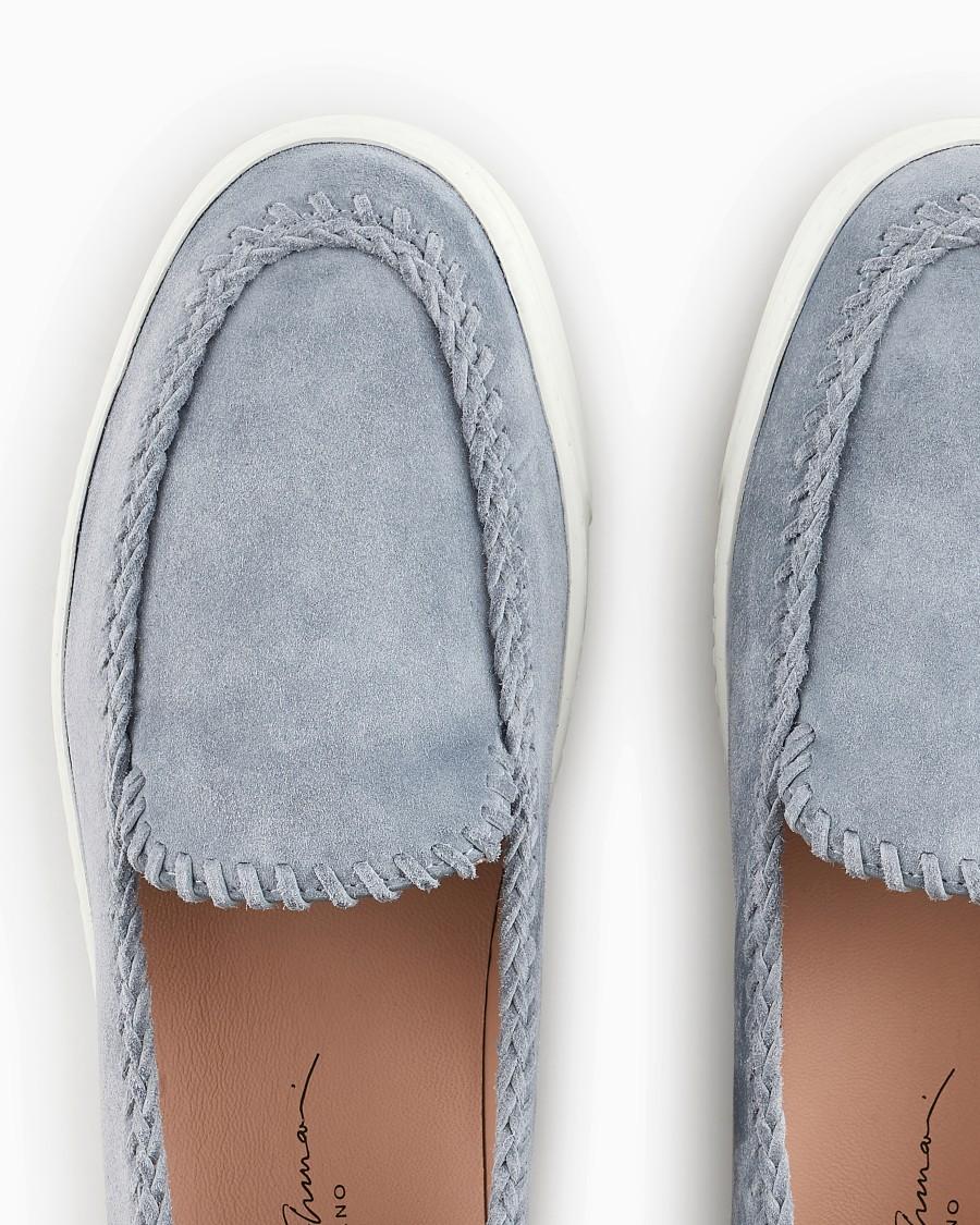 The world of armani GALLERIA 3 SLIP-ON IN PELLE SCAMOSCIATA Hotsell