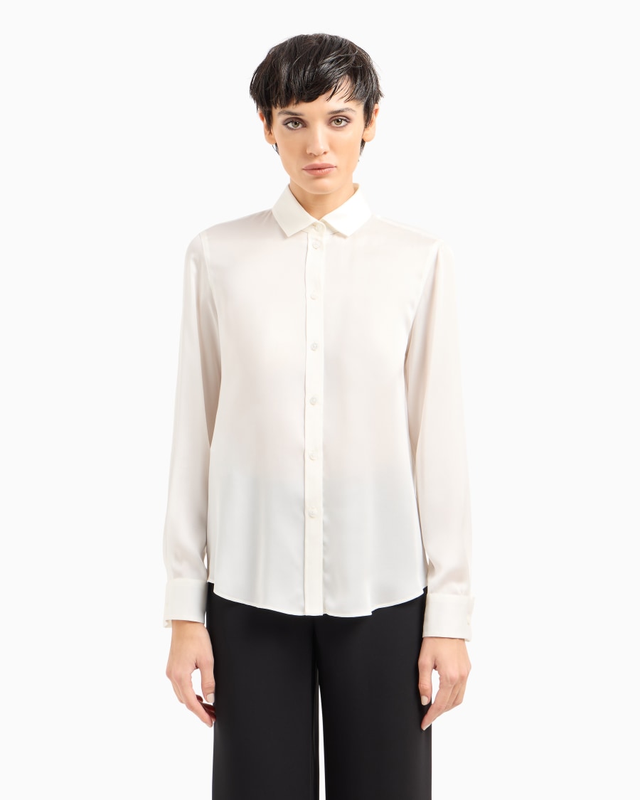 The world of armani CAMICIA IN MUSSOLA DI SETA Vendita Economica