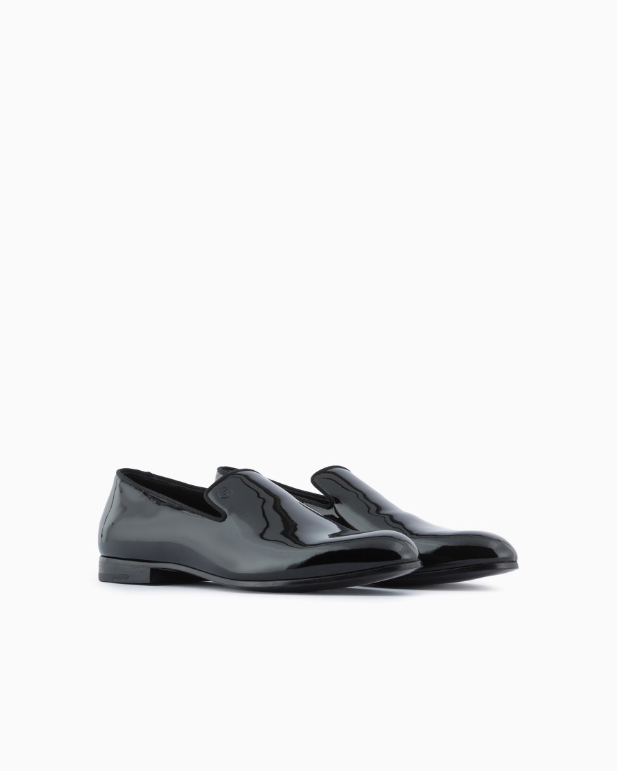 The world of armani MOCASSINI IN VERNICE In Saldo
