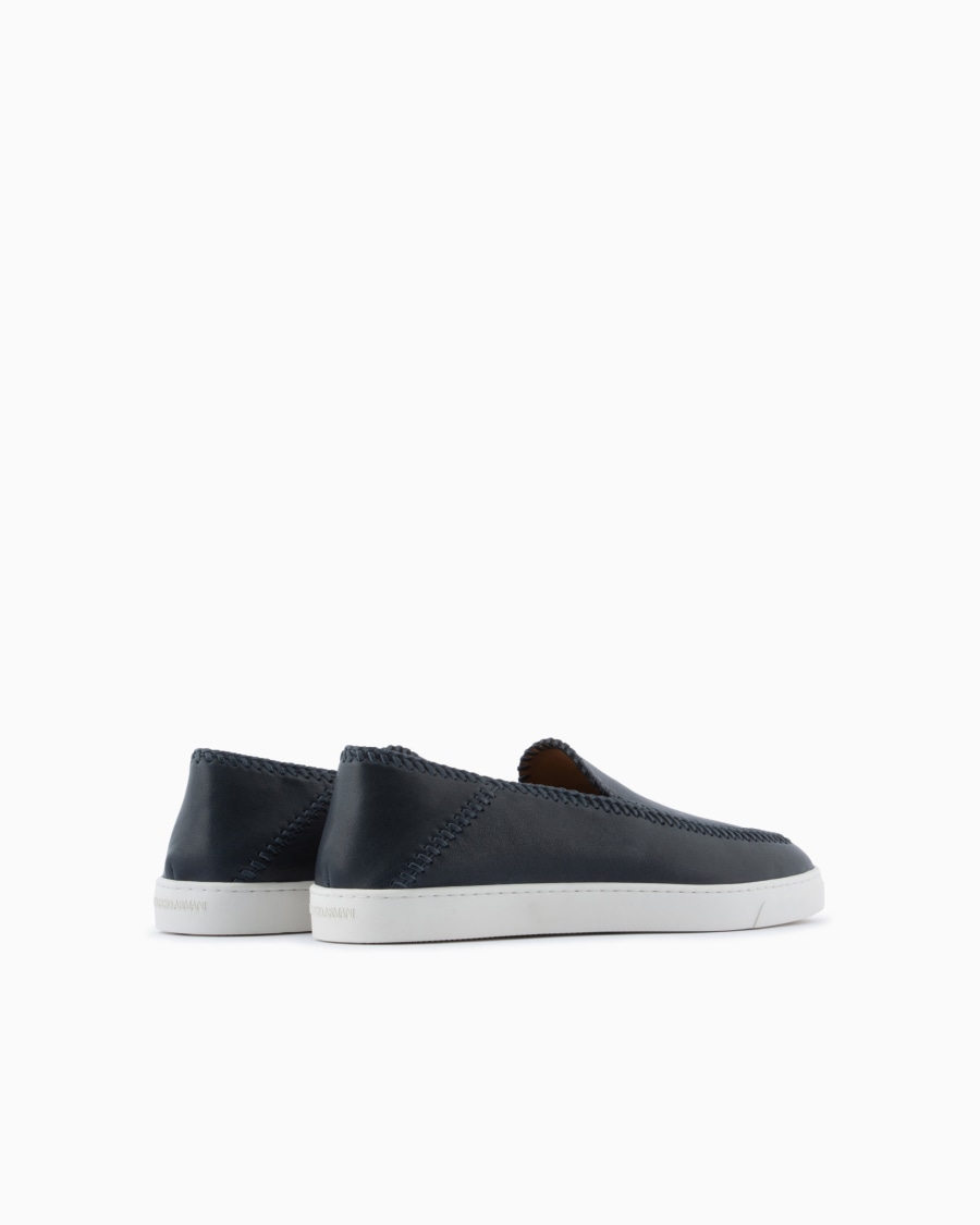 The world of armani GALLERIA 3 SLIP-ON IN NAPPA Italy
