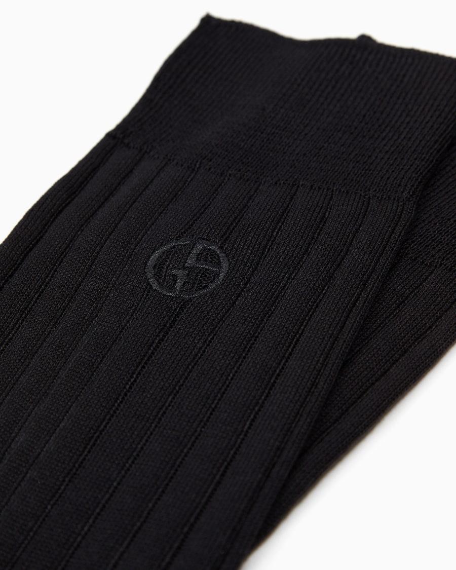 The world of armani CALZE CORTE CON LOGO RICAMATO Italia