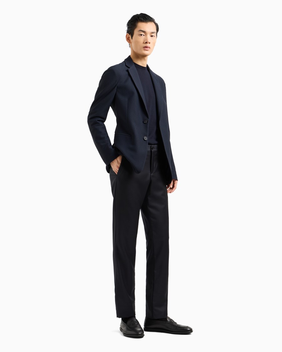 The world of armani MAGLIA GIROCOLLO IN LANA VERGINE 2025