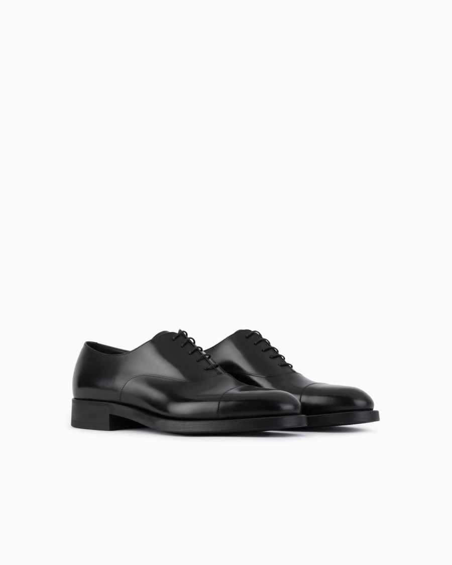 The world of armani OXFORD IN PELLE SFUMATA Shopping online