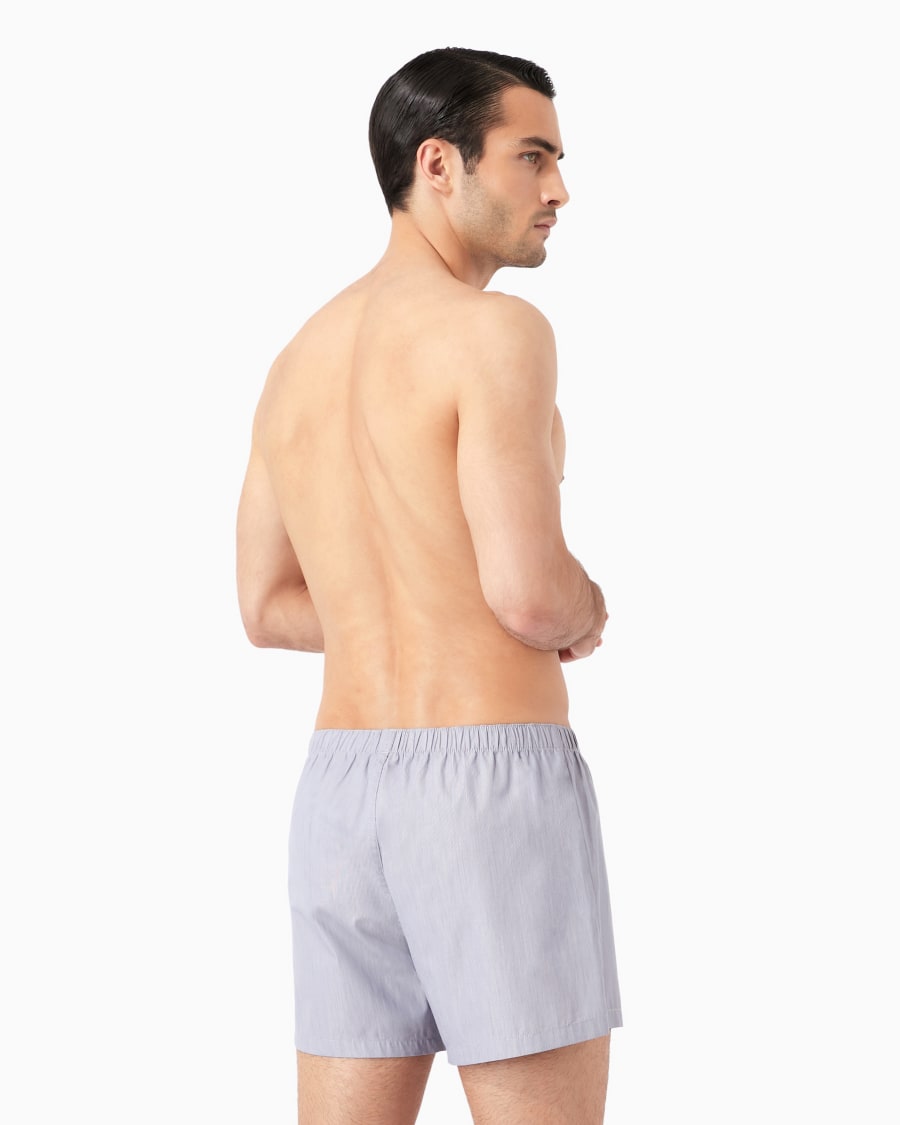 The world of armani BOXER IN COTONE CON LOGO RICAMATO Cyber Monday