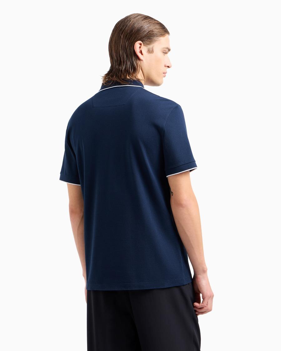 The world of armani POLO IN PIQUET DI COTONE FILO DI SCOZIA Offerta natalizia