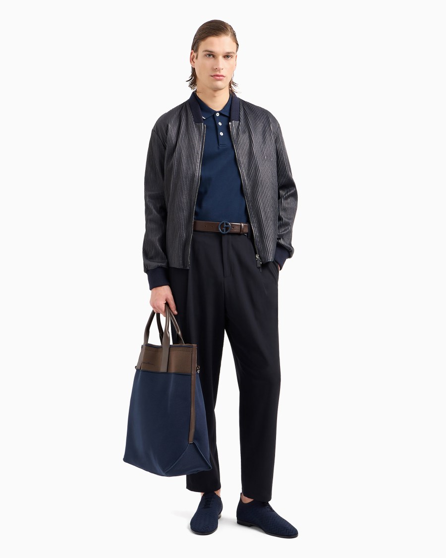 The world of armani POLO IN PIQUET DI COTONE FILO DI SCOZIA Offerta natalizia