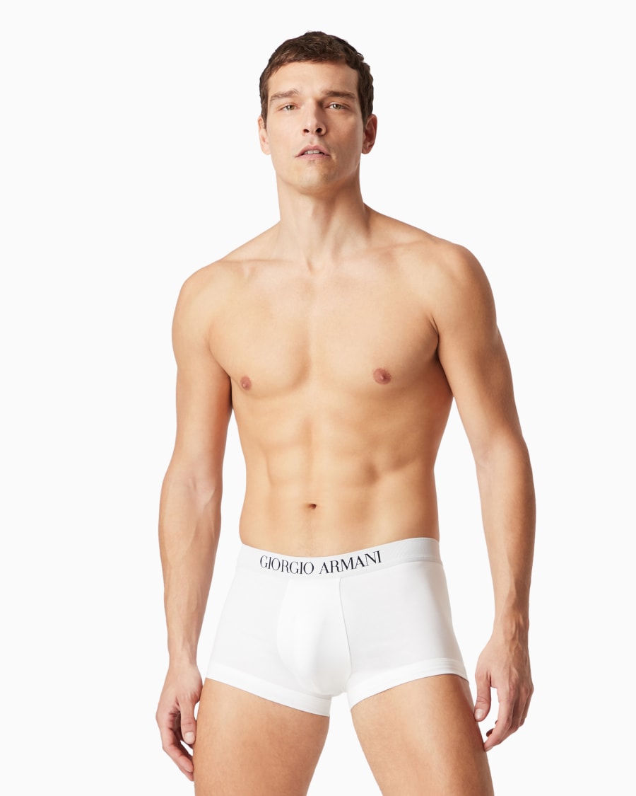 The world of armani PACK DUE BOXER IN COTONE ELASTICIZZATO Consegna Veloce