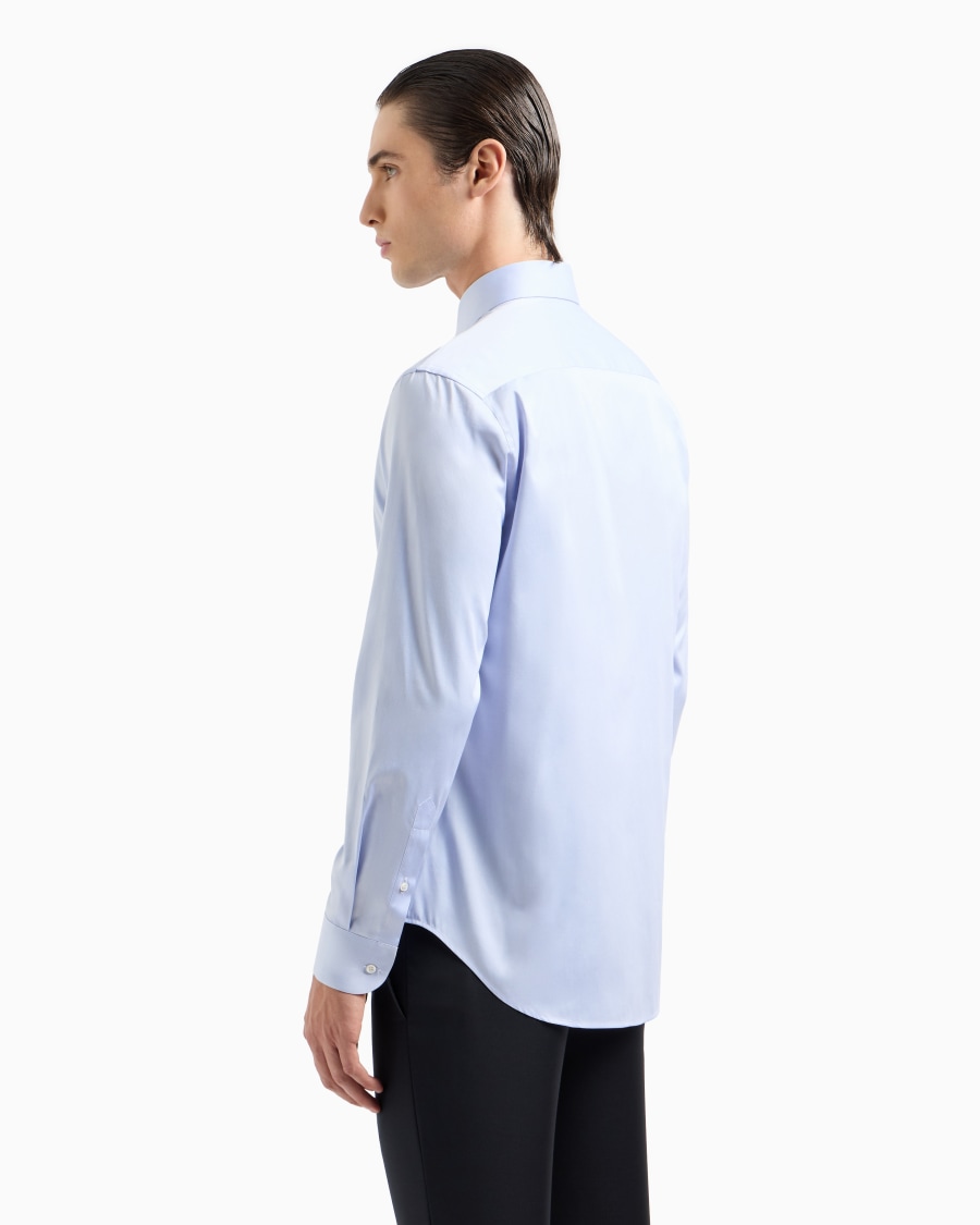 The world of armani CAMICIA IN TWILL DI COTONE Offerte esclusive