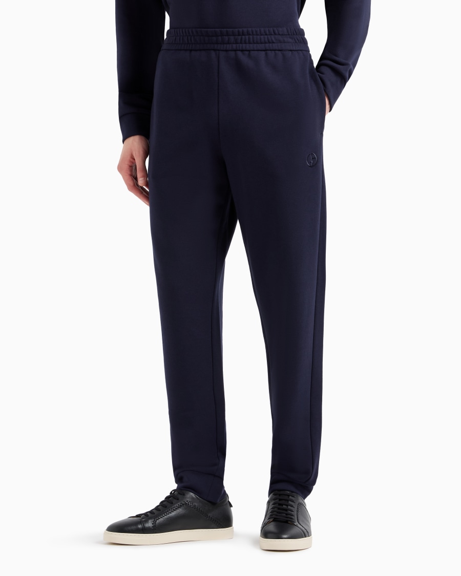 The world of armani PANTALONI JOGGER IN COTONE E CASHMERE Nuovi prodotti