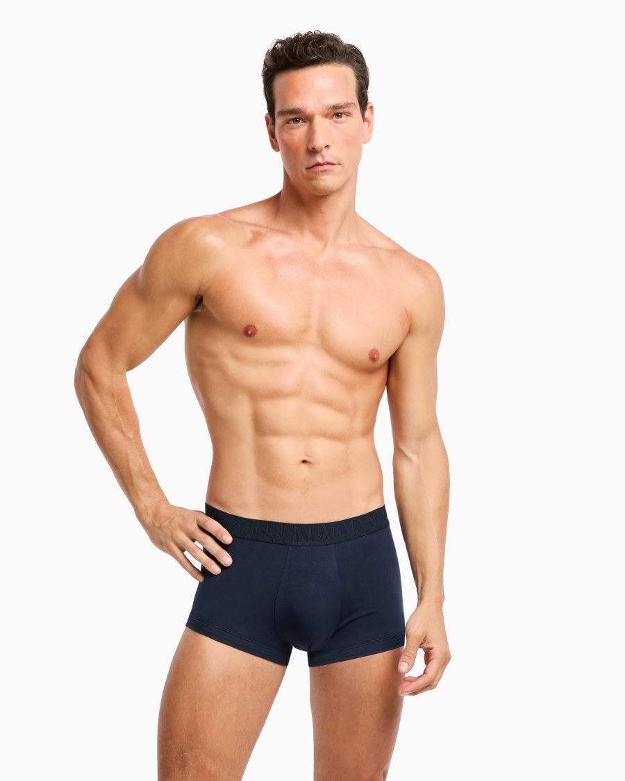 The world of armani PACK TRE BOXER IN JERSEY STRETCH Bestseller