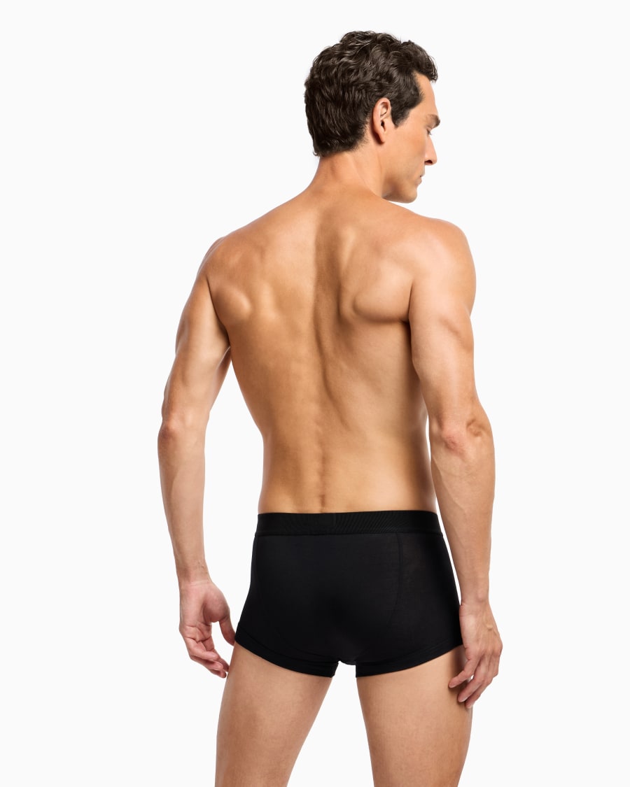 The world of armani BOXER IN JERSEY STRETCH CON BANDA LOGATA Offerte stagionali