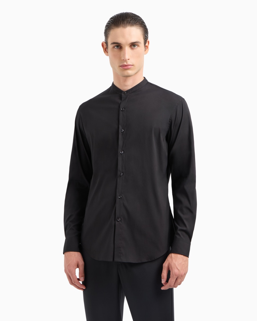 The world of armani CAMICIA ICON IN COTONE UNITO STRETCH Offerte speciali