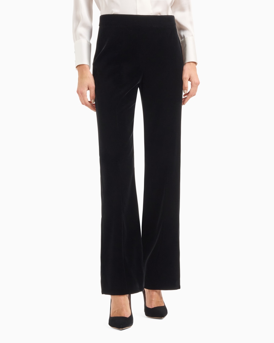 The world of armani PANTALONI CROPPED IN VELLUTO Enormi risparmi