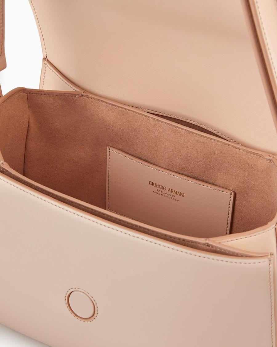 The world of armani BORSA MEDIA LA PRIMA IN PELLE PALMELLATA Latest stili