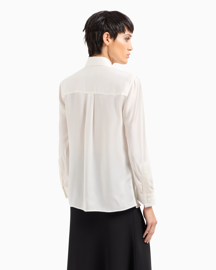 The world of armani CAMICIA IN CHARMEUSE DI PURA SETA Ultimi due giorni